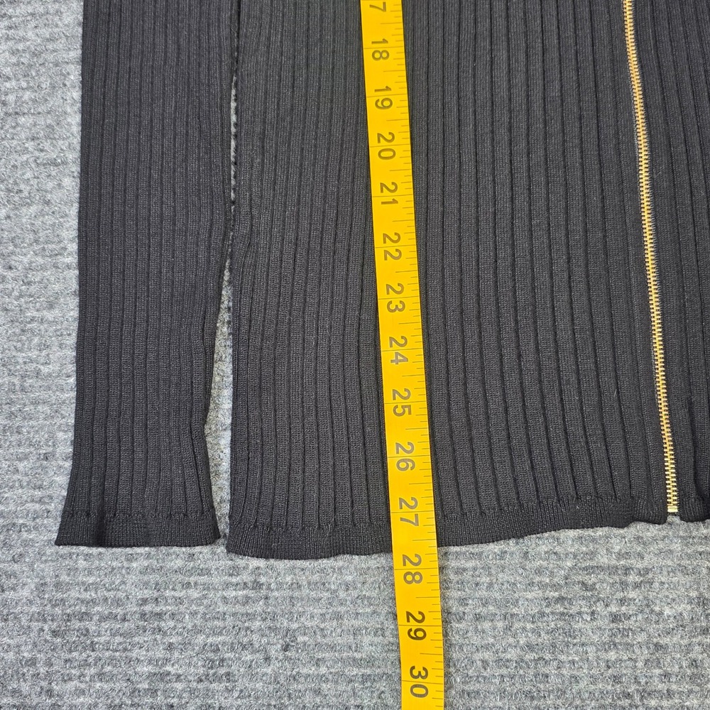 Chicos Cold Shoulder Ribbed Full‎ Zip Sweater Women's Size 3 US XL Mock Neck NEW - Picture 7 of 10